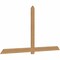 Ekena Millwork Eugene Smooth Timber Gable Bracket, Western Red Cedar, 108"W x 58"H x 1 1/2"D x 5 1/2"F, 13/12 Pitch GBW108X58X0206EUG00SWR - alternate 3